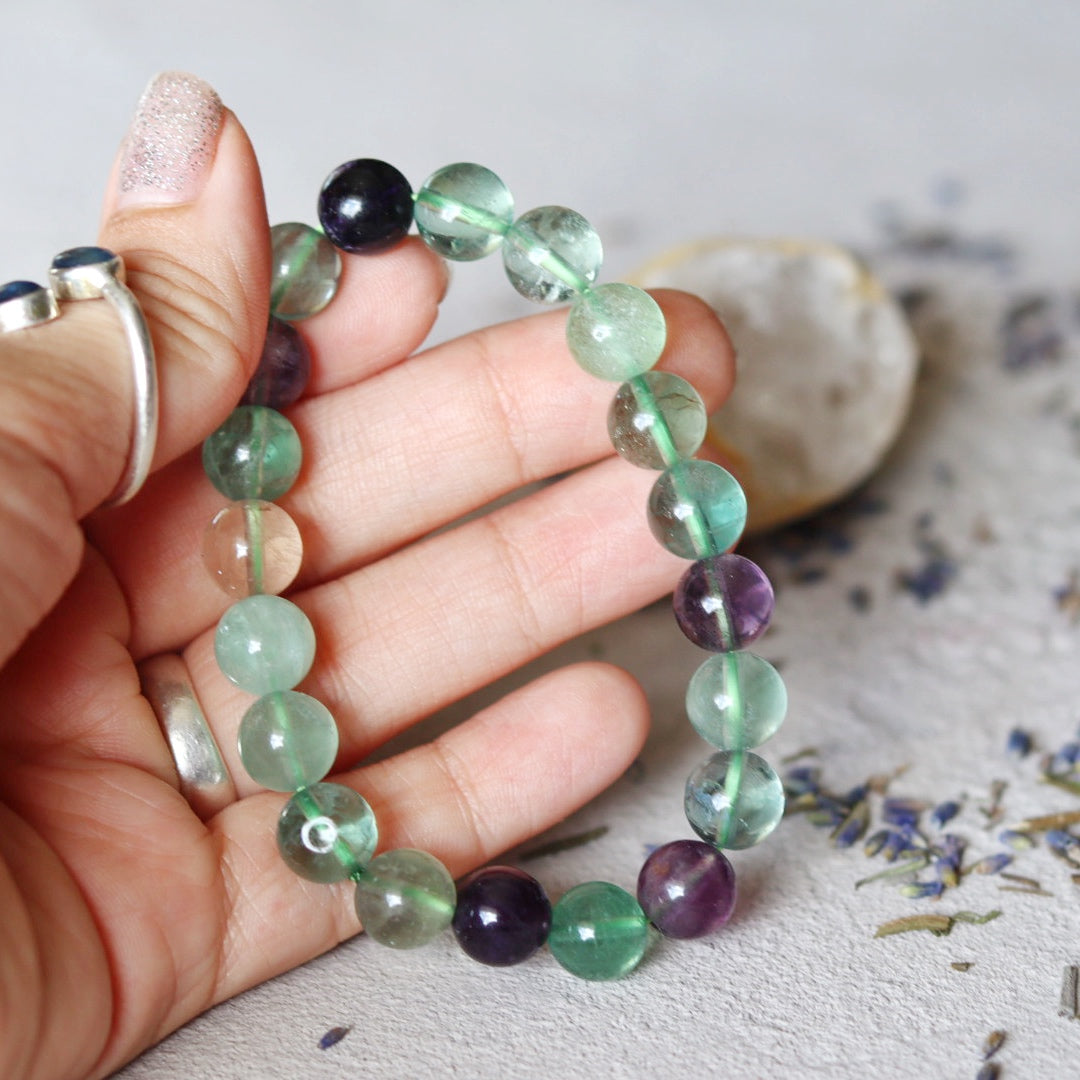 Vaivorykštinis fluoritas