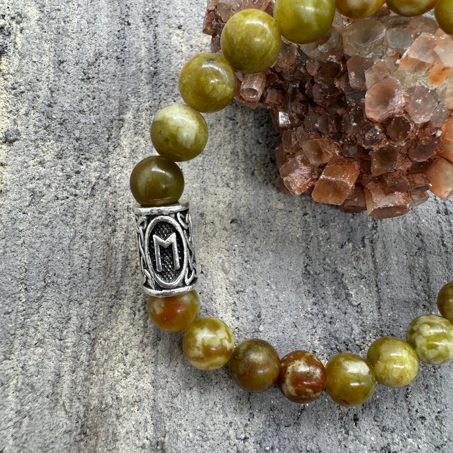 Egwaz runa ir žaliasis drakonas