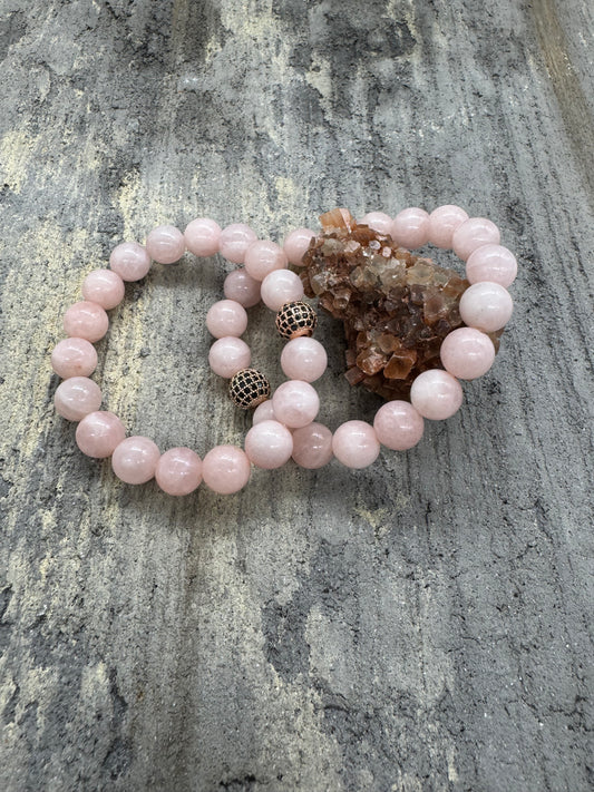 Madagaskaro rožinis kvarcas 10mm